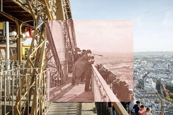 Depuis le 2ème étage de la tour Eiffel