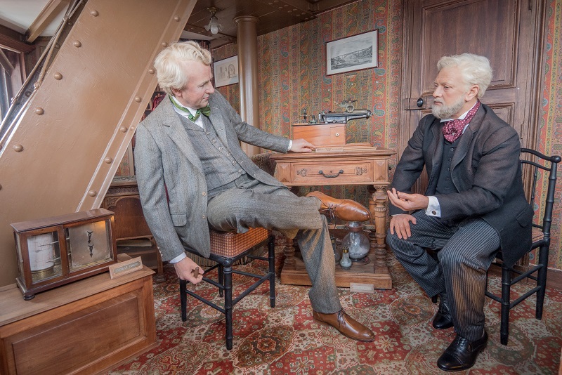 Gustave Eiffel et Thomas Edison