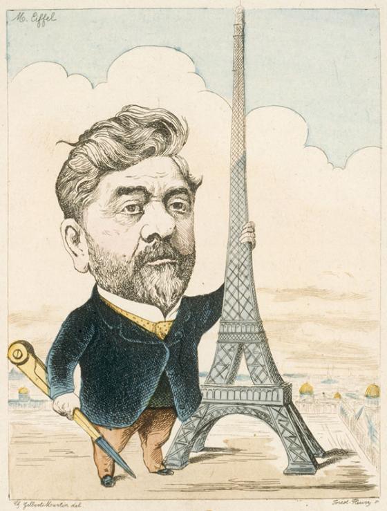 Caricature of Gustave Eiffel