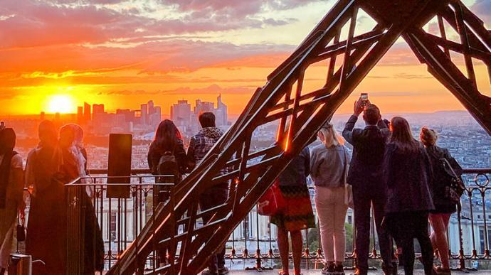 Sonnenuntergang von der 2. Etage