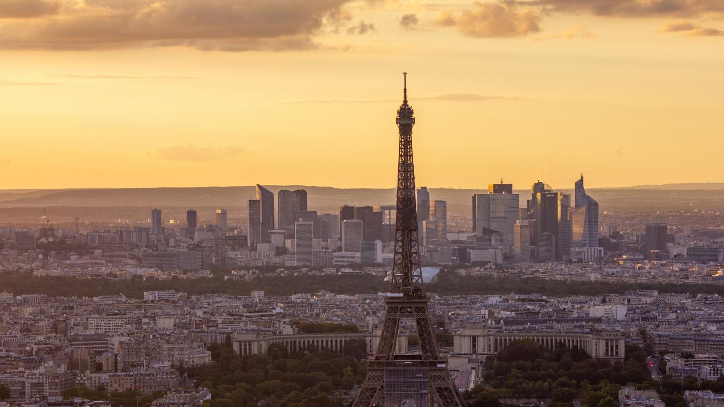 View of the Eiffel Tower from the Montparnasse 