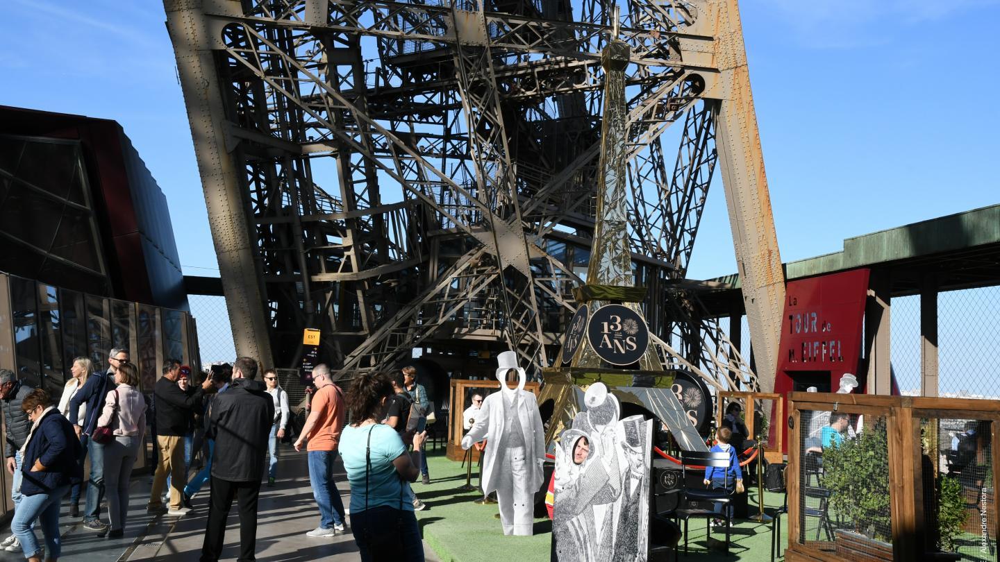 Photo de la terrasse tour Eiffel 2019