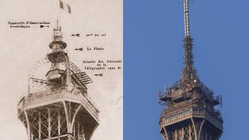 Comparaison entre le sommet de 1889 et l'actuel