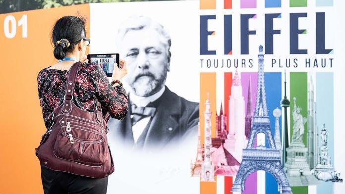 Exhibition at the Eiffel Tower