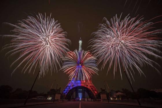 Fireworks display on July 14 2021