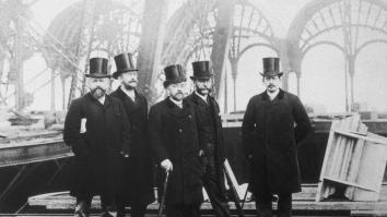 Gustave Eiffel y sus colaboradores 