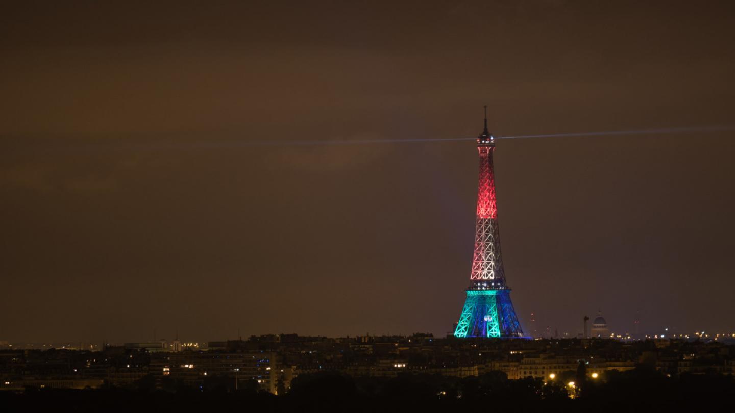 Diaporama de la tour Eiffel éclairée