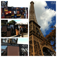 Historic lift of the Eiffel Tower