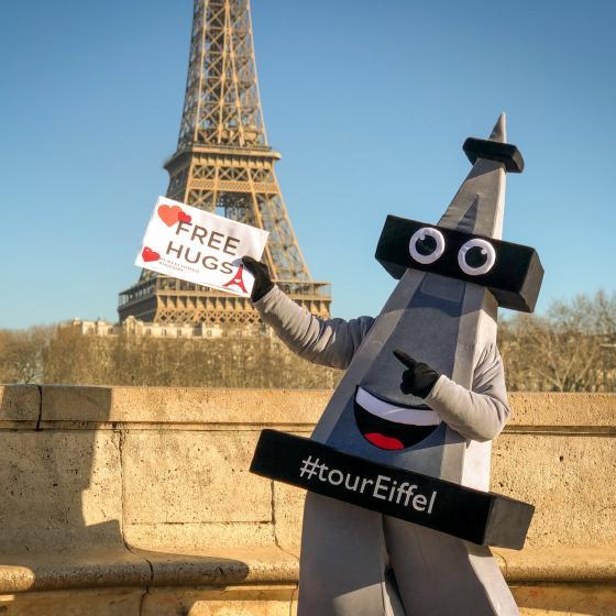 Photo de la mascotte tour Eiffel