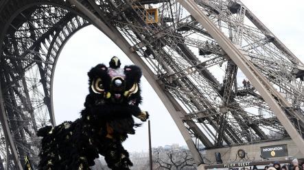 Photo nouvel an chinois à la tour Eiffel