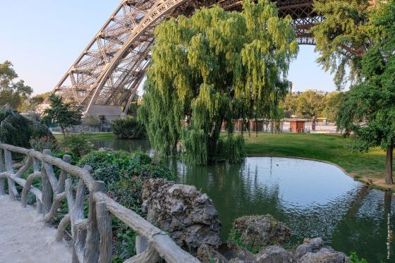 Los jardines de la Torre Eiffel