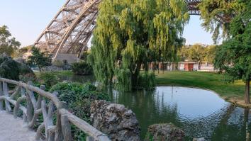 Photo jardins de la tour Eiffel