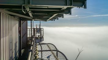 Un pararrayo en la cima de la torre Eiffel