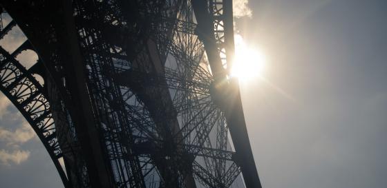 Photo Structure tour Eiffel au soleil