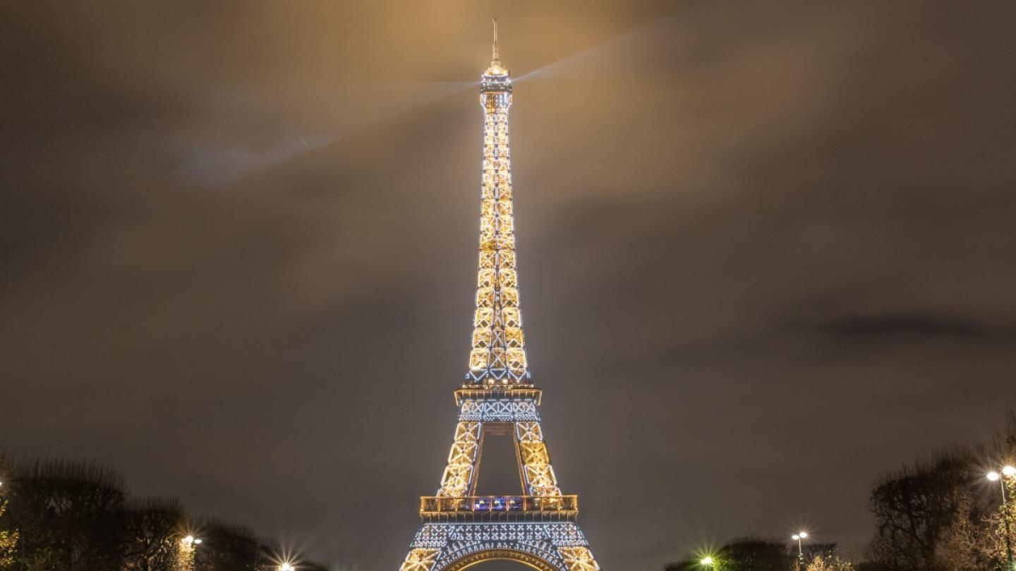 Diaporama de la tour Eiffel éclairée