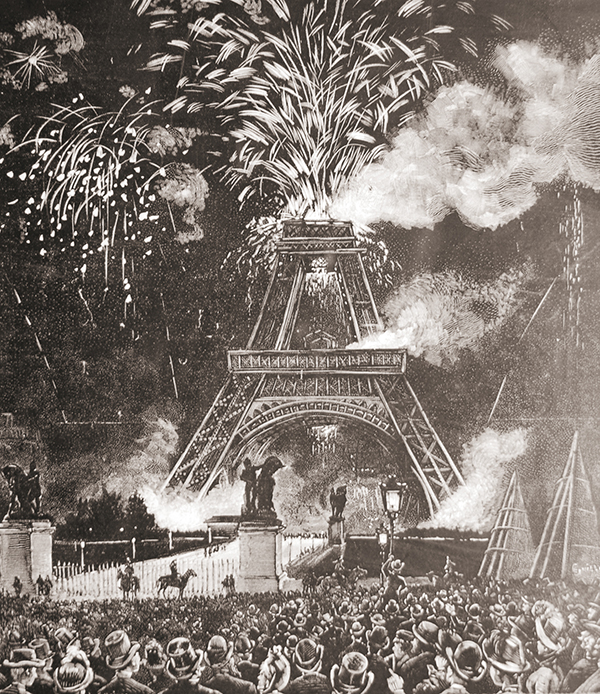 Los primeros fuegos artificiales en 1887