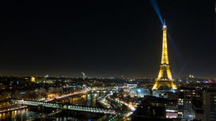 Photo miniature Structure tour Eiffel de nuit