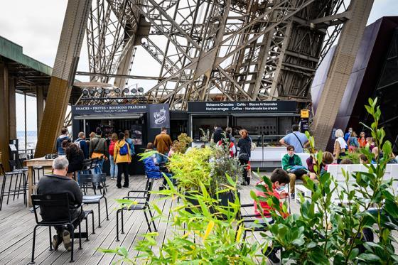 Vue sur la terrasse du 1er étage